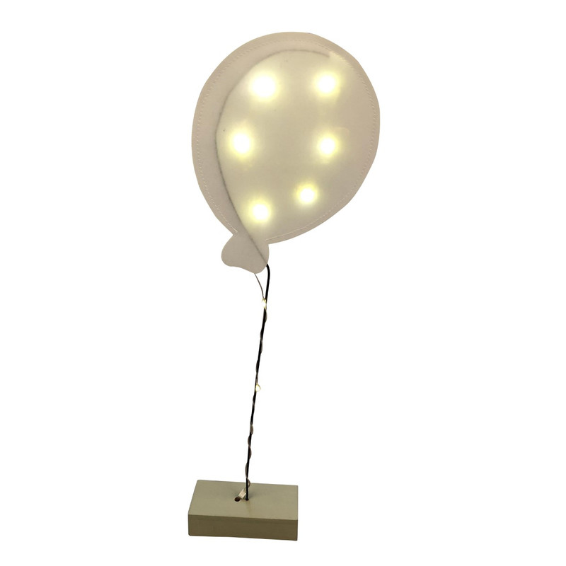 Dekoračný LED balón biely