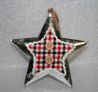 Závesná dekorácia - hviezda set 4 ks