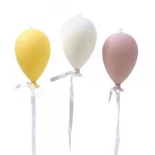 Sklenený dekoračný balón - žltý